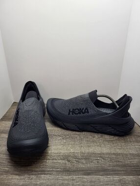 Hoka One One Restore TC 1134532-BBLC Sneaker Unisex Men Sz 14 Wms 15 Black Shoes
